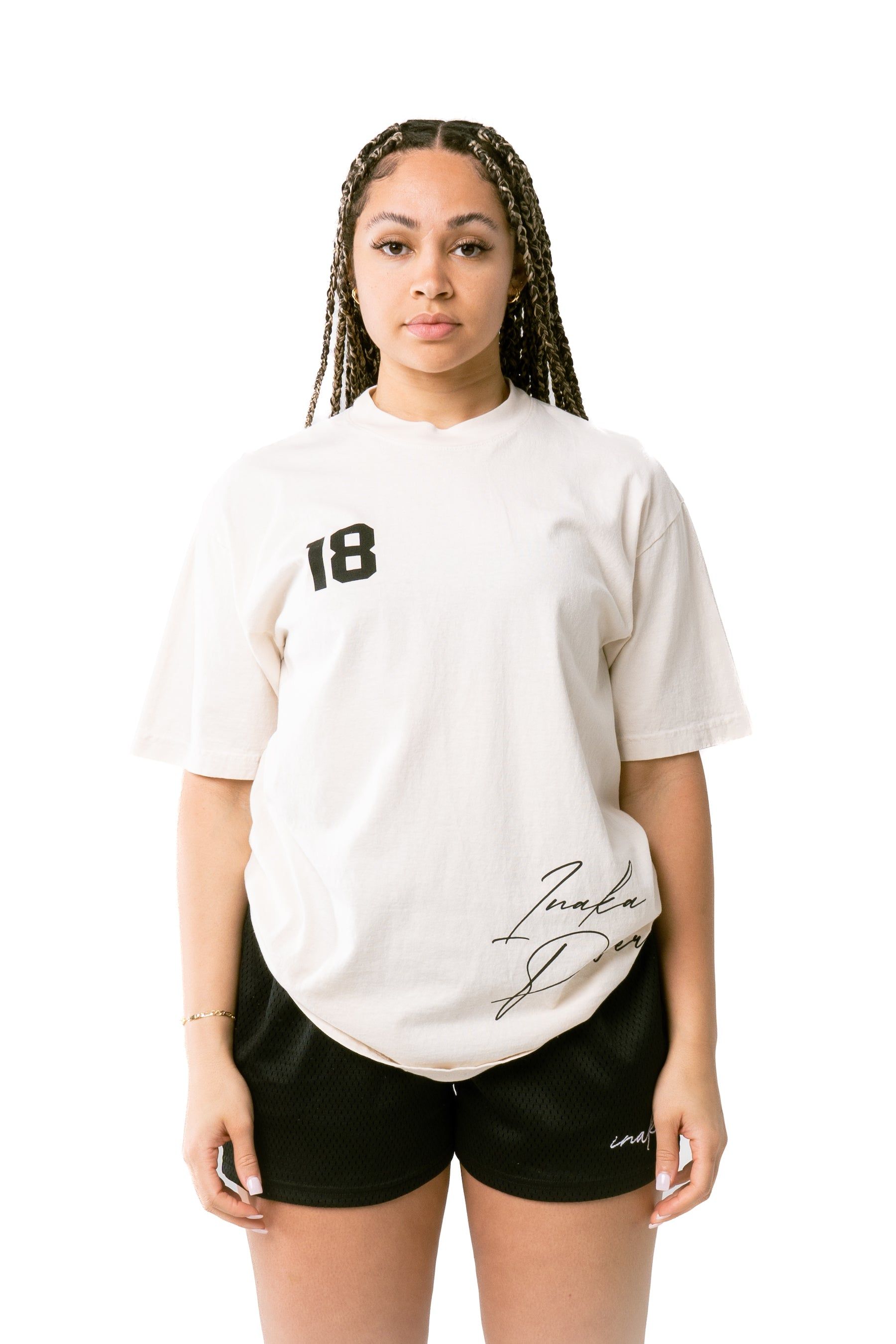 '18 Tee - Cream sold by Inaka power product image thumbnail 12