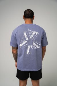 Flame Tee - Blue sold by Inaka power