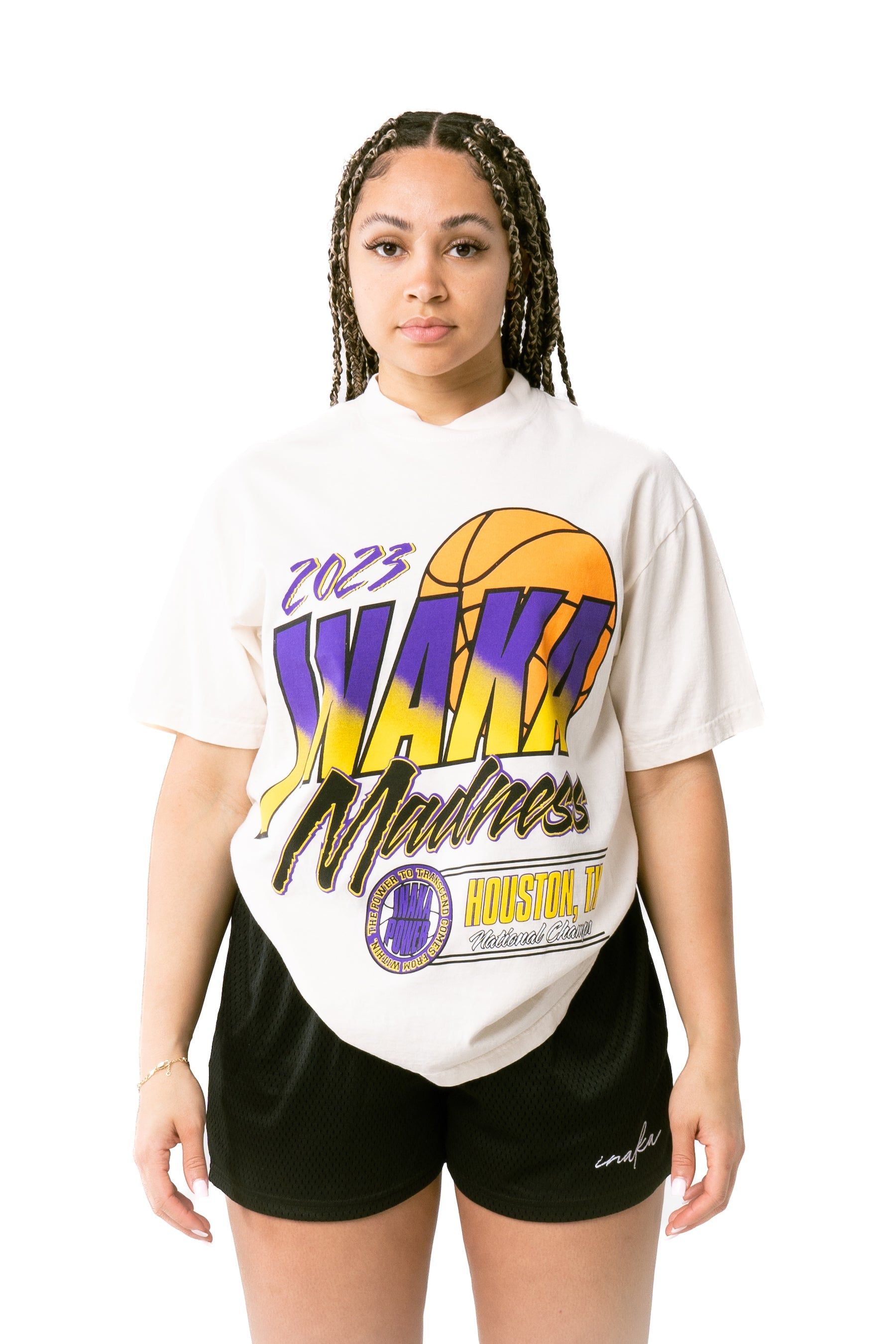 Madness tee - Cream sold by Inaka power product image thumbnail 8