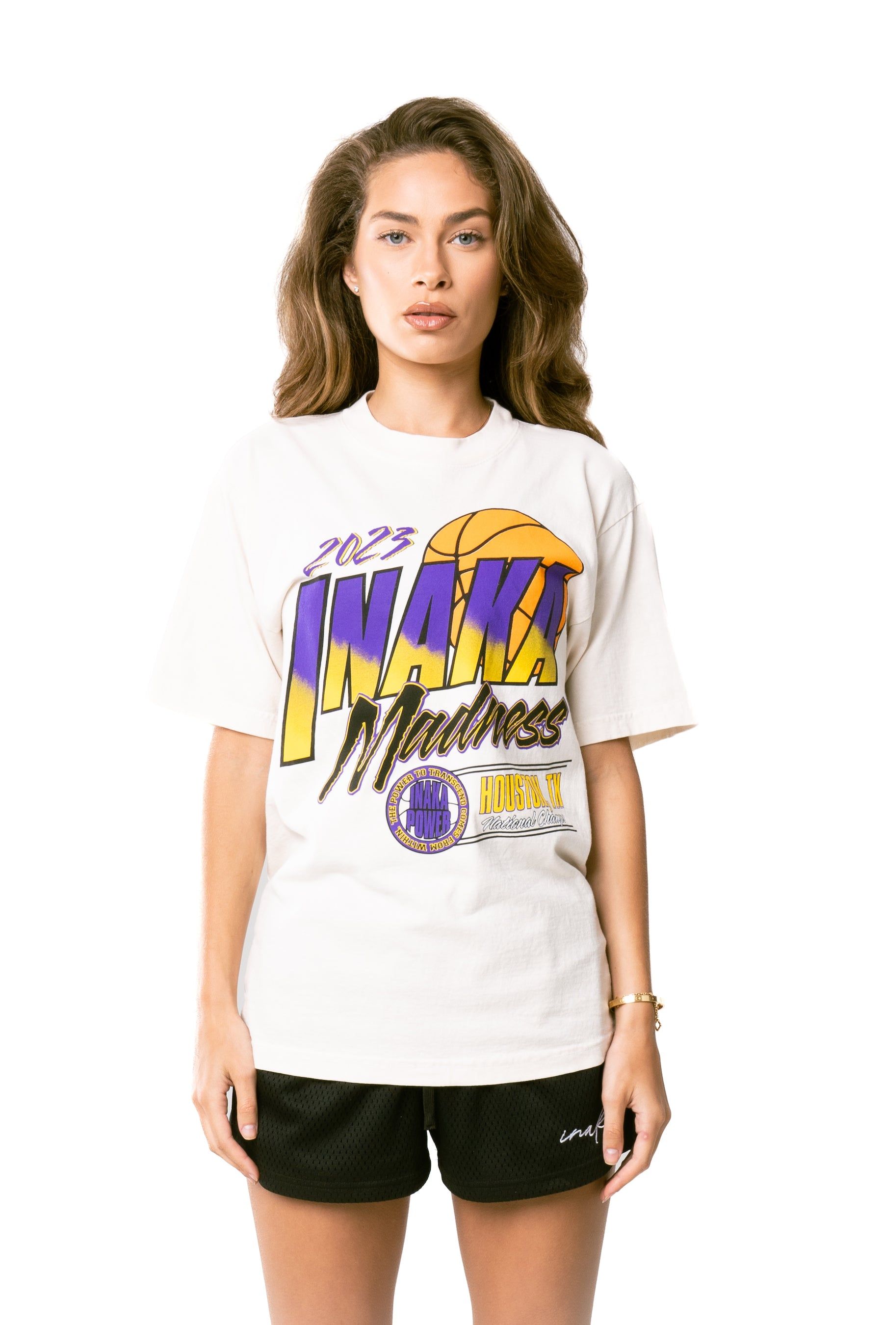 Madness tee - Cream sold by Inaka power product image thumbnail 6