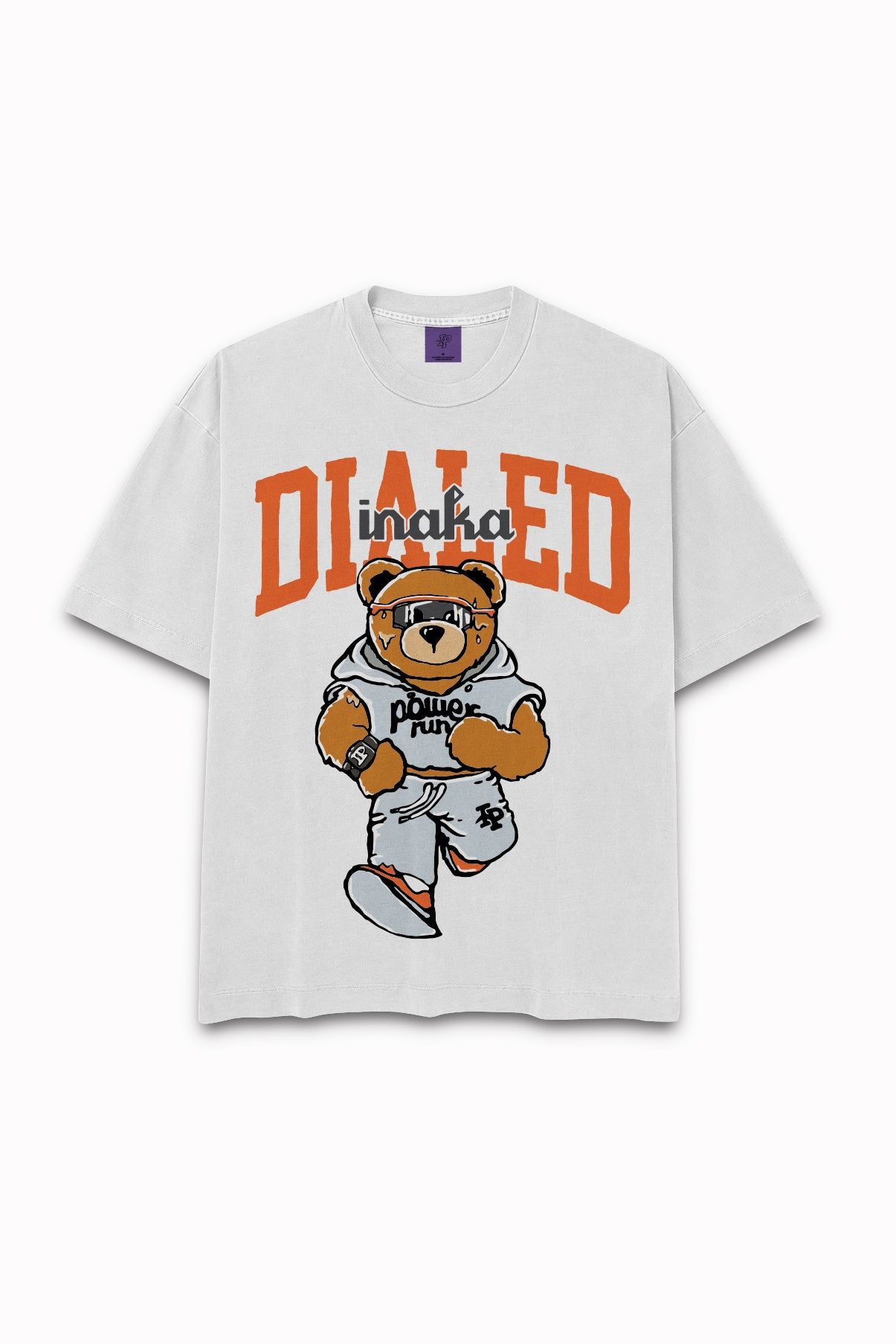 Locked In Teddy Tee - White sold by Inaka power