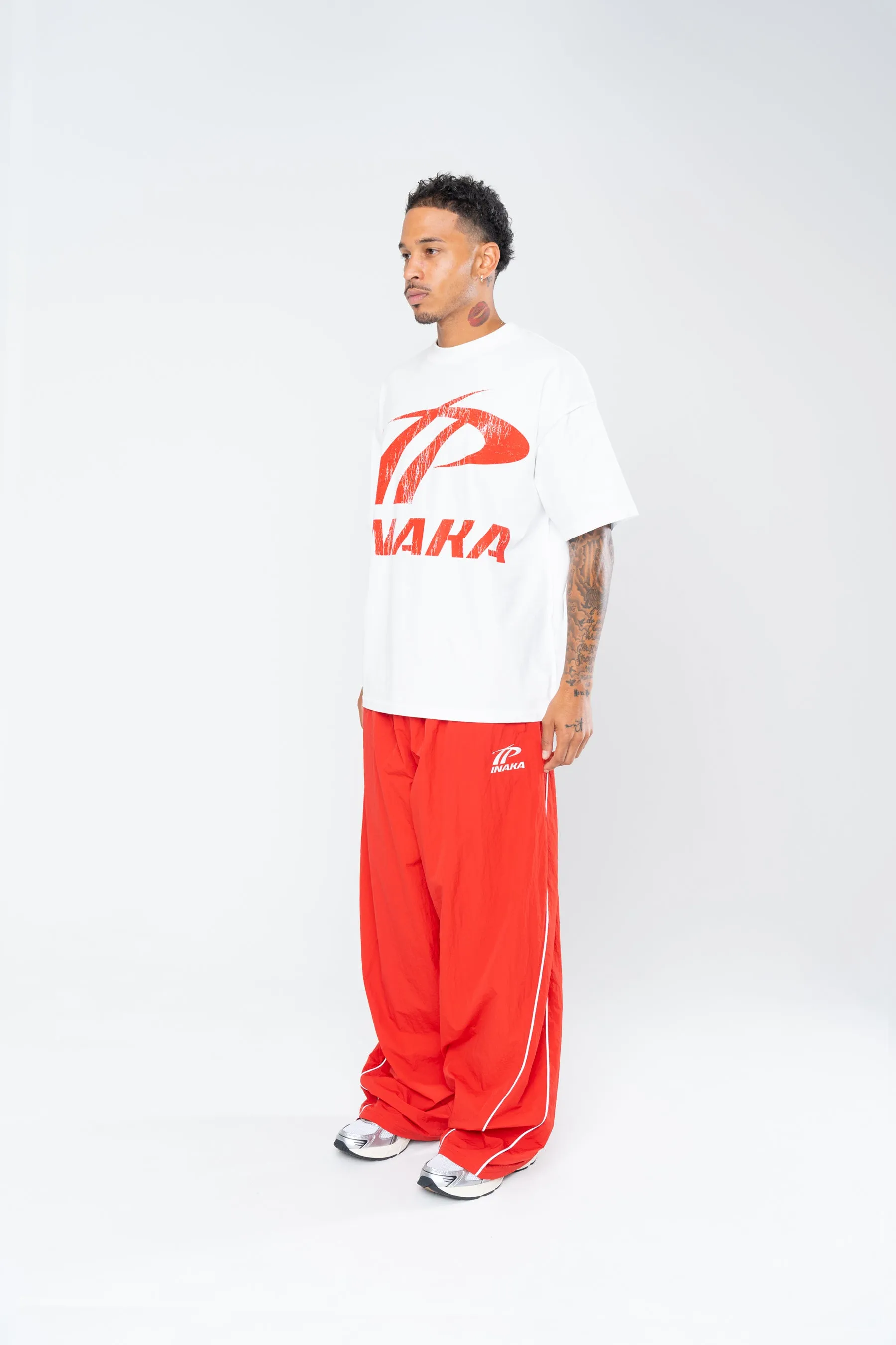 SPORTSWEAR BAGGY TRACK PANTS - RED sold by Inaka power product image thumbnail 4