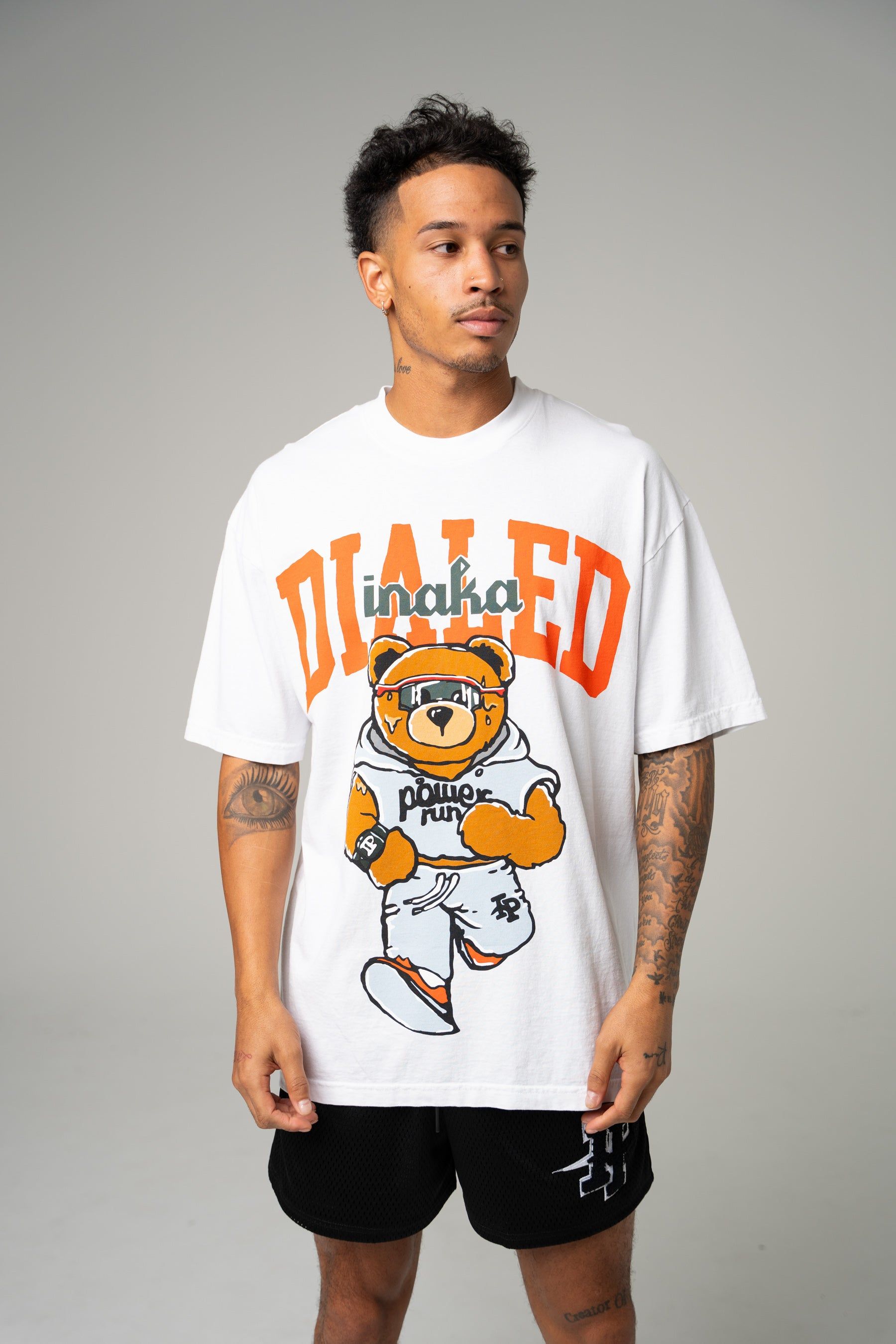 Locked In Teddy Tee - White sold by Inaka power product image thumbnail 4