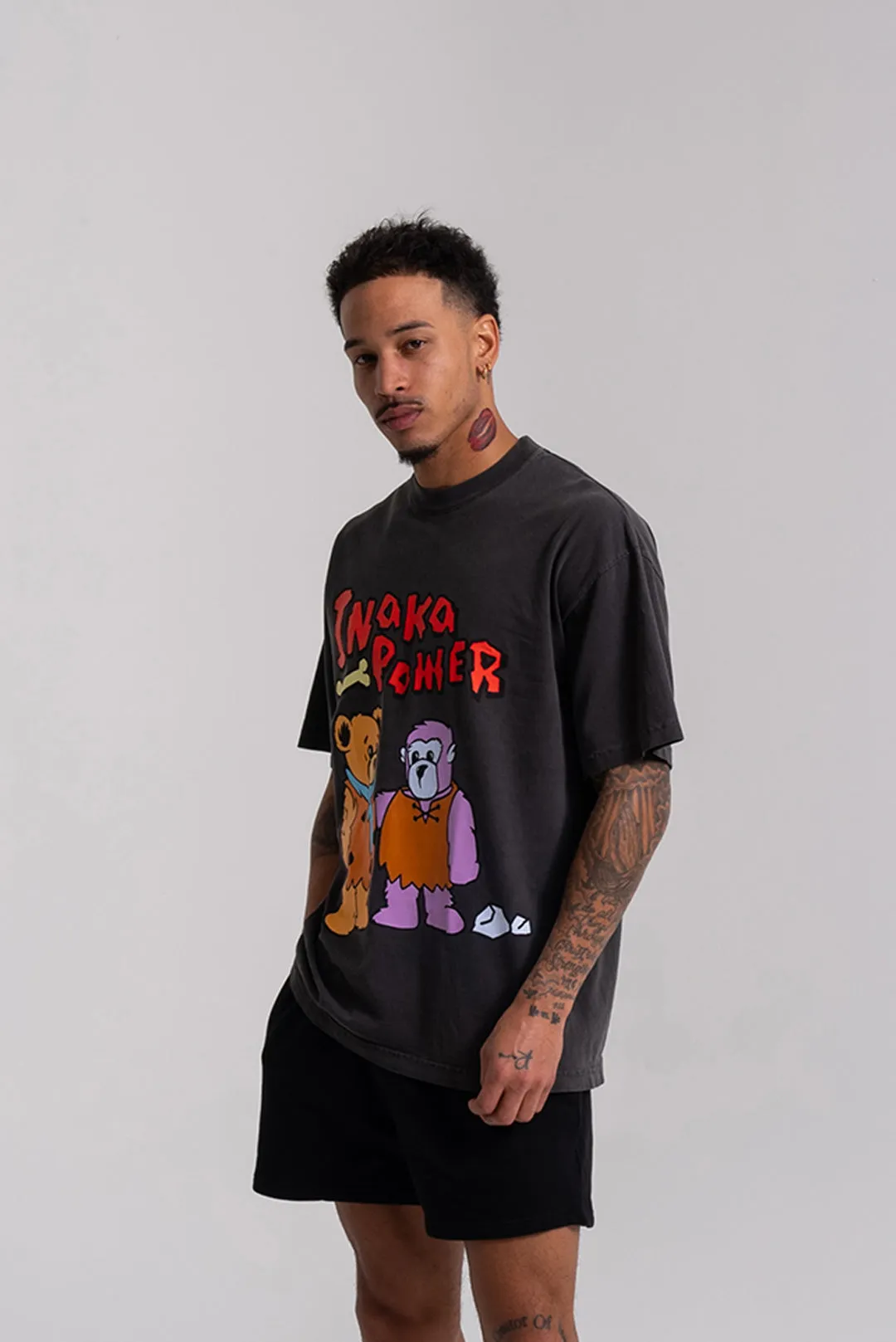 TEDDY FLINSTONE TEE - BLACK sold by Inaka power product image thumbnail 3