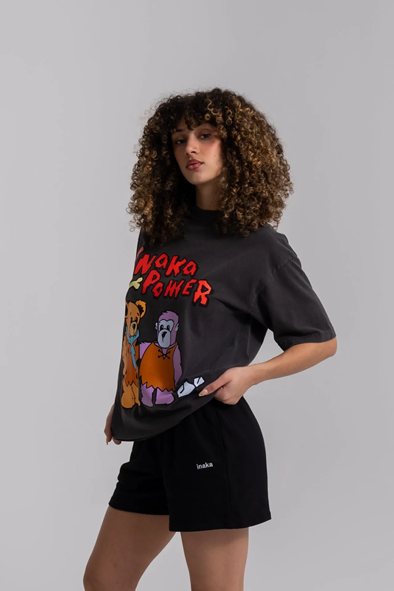 TEDDY FLINSTONE TEE - BLACK sold by Inaka power product image thumbnail 5