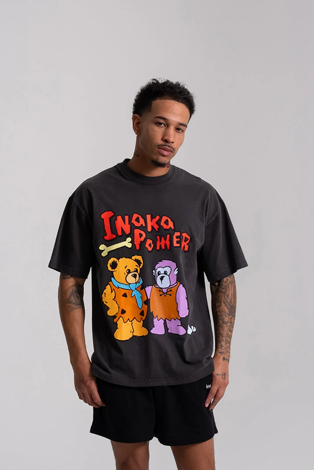 TEDDY FLINSTONE TEE - BLACK sold by Inaka power product image thumbnail 2