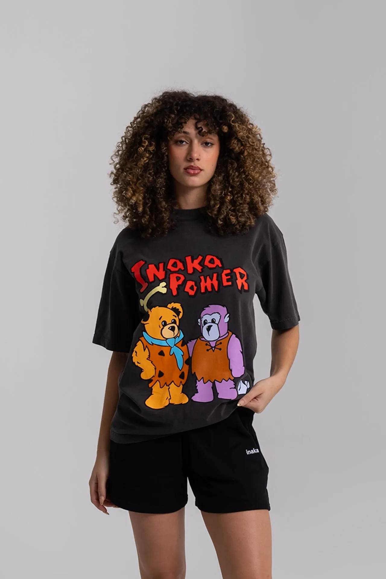 TEDDY FLINSTONE TEE - BLACK sold by Inaka power product image thumbnail 4