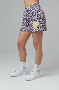 Graphic Mesh Shorts - Pink Leopard sold by Inaka power