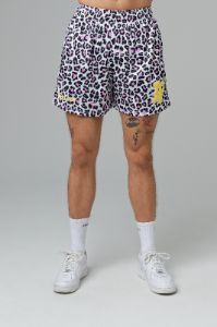 Graphic Mesh Shorts - Pink Leopard sold by Inaka power
