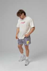 Graphic Mesh Shorts - Pink Leopard sold by Inaka power