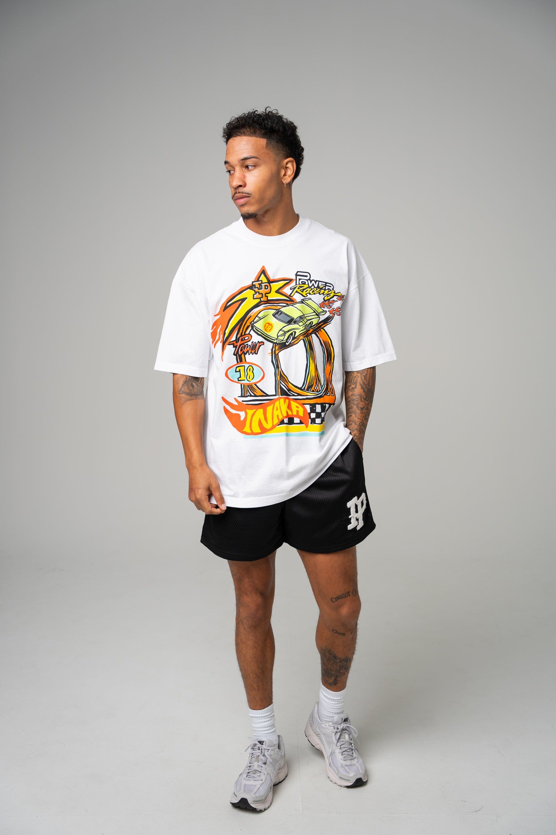Power Racing Tee - White sold by Inaka power product image thumbnail 2