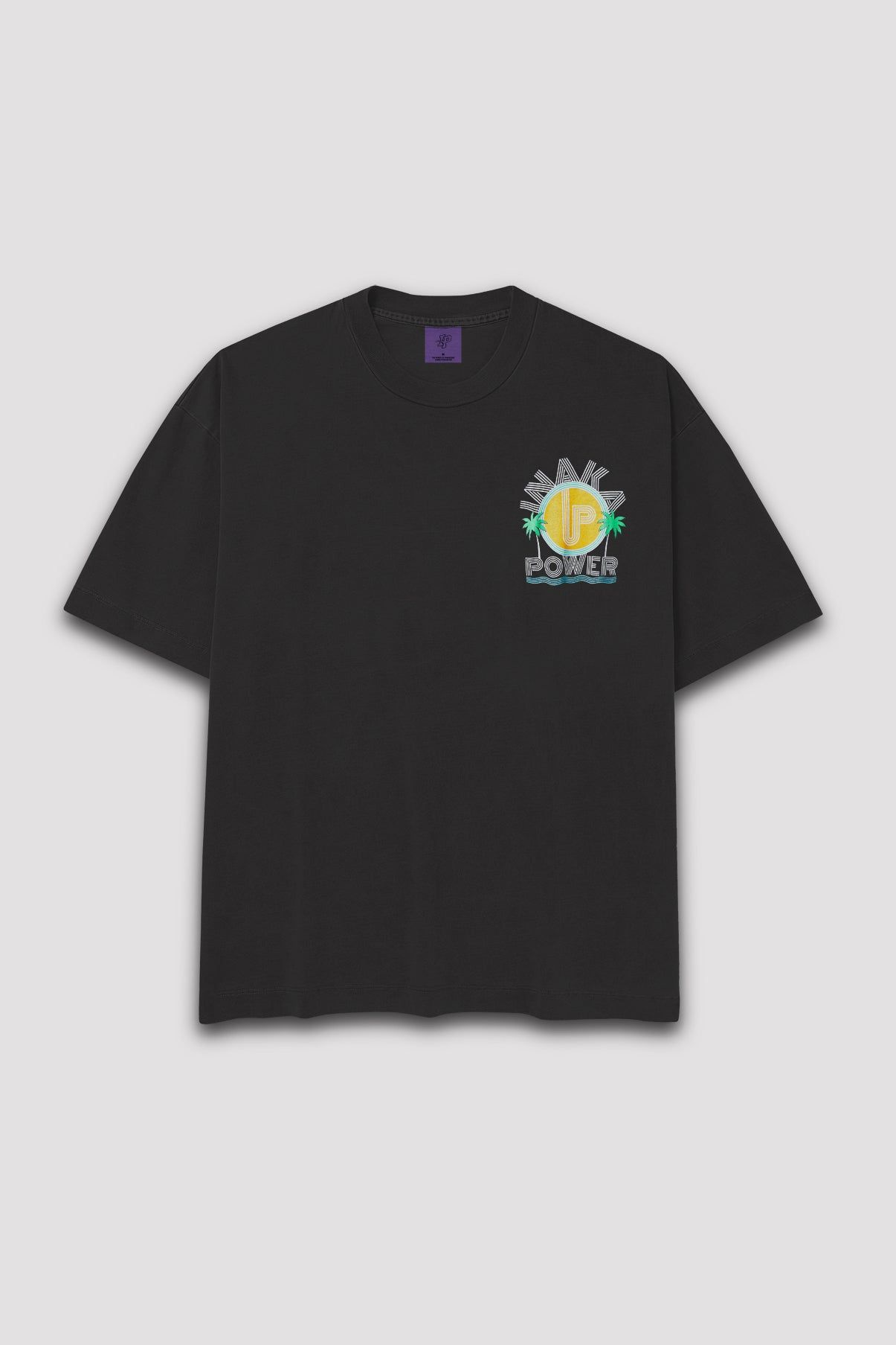 Tropical Sun Tee - Vintage Black sold by Inaka power