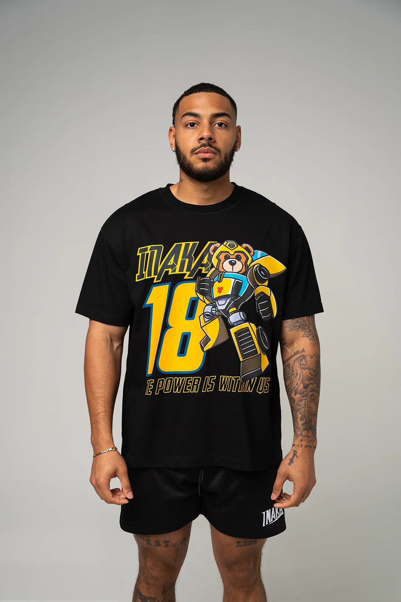 TEDDY BEE TEE - BLACK sold by Inaka power product image thumbnail 2
