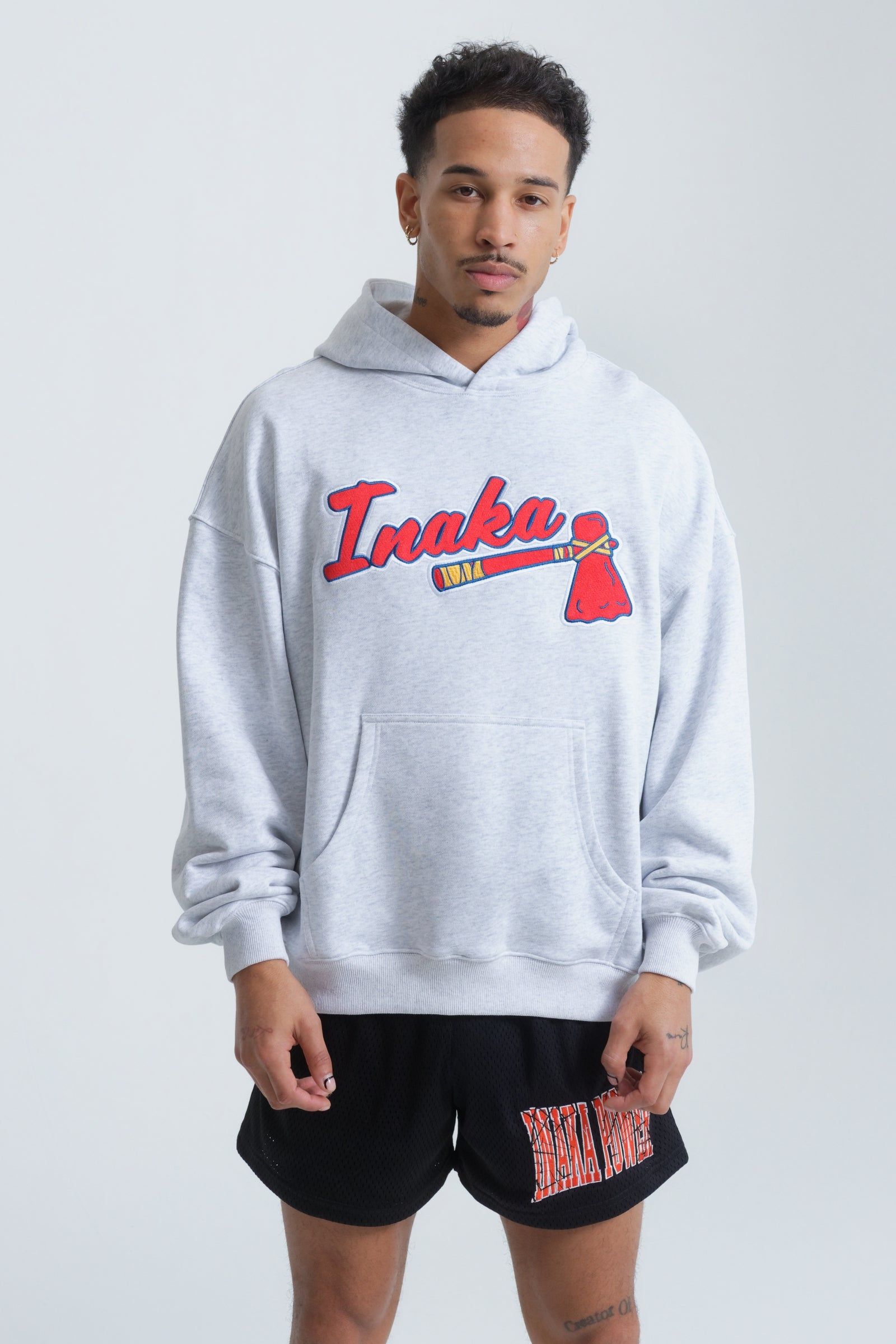 Braves Hoodie - Light Gray sold by Inaka power product image thumbnail 3