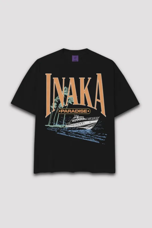PARADISE TEE - BLACK sold by Inaka power