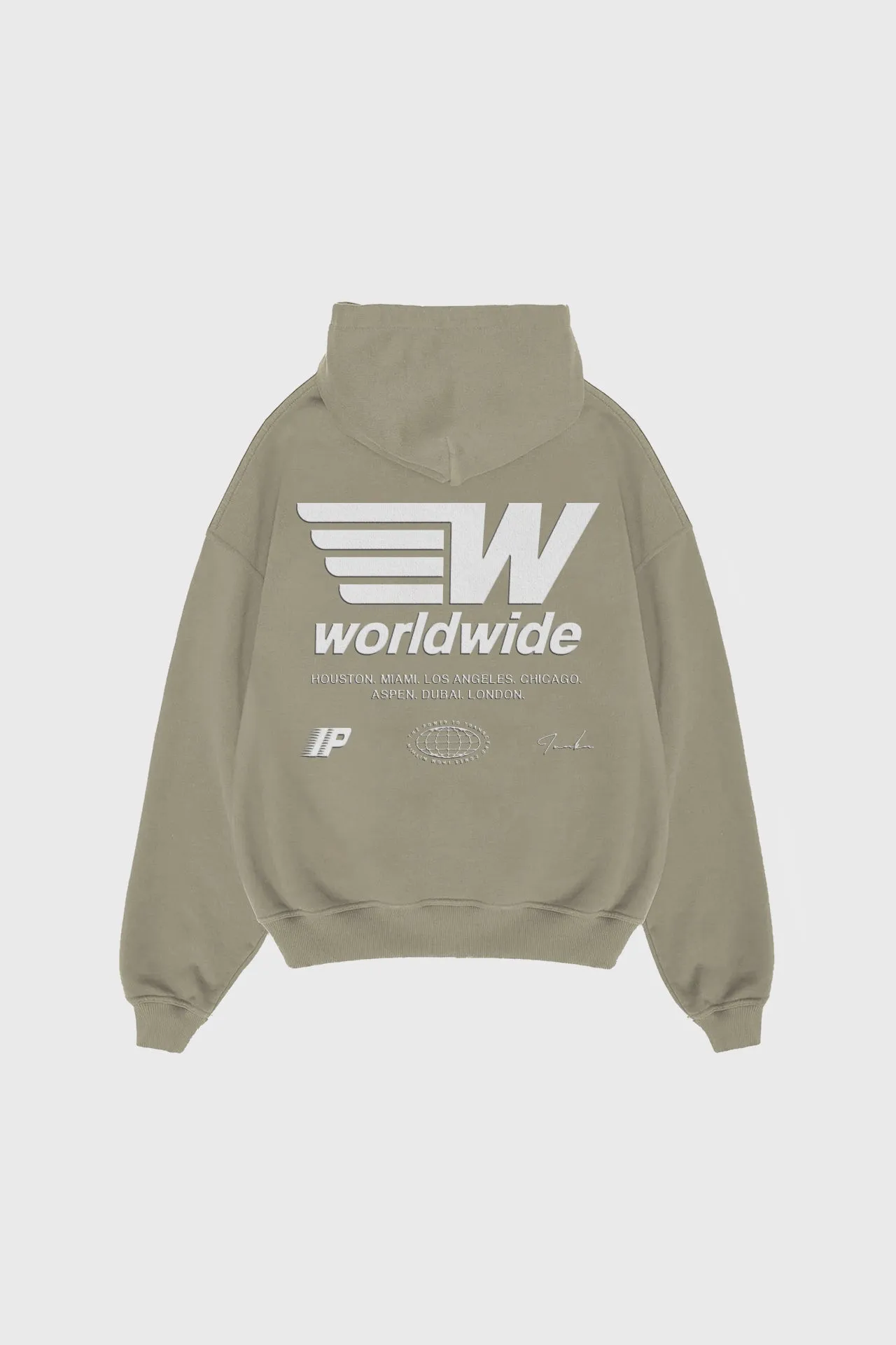 WORLDWIDE HOODIE - SAGE sold by Inaka power product image thumbnail 2
