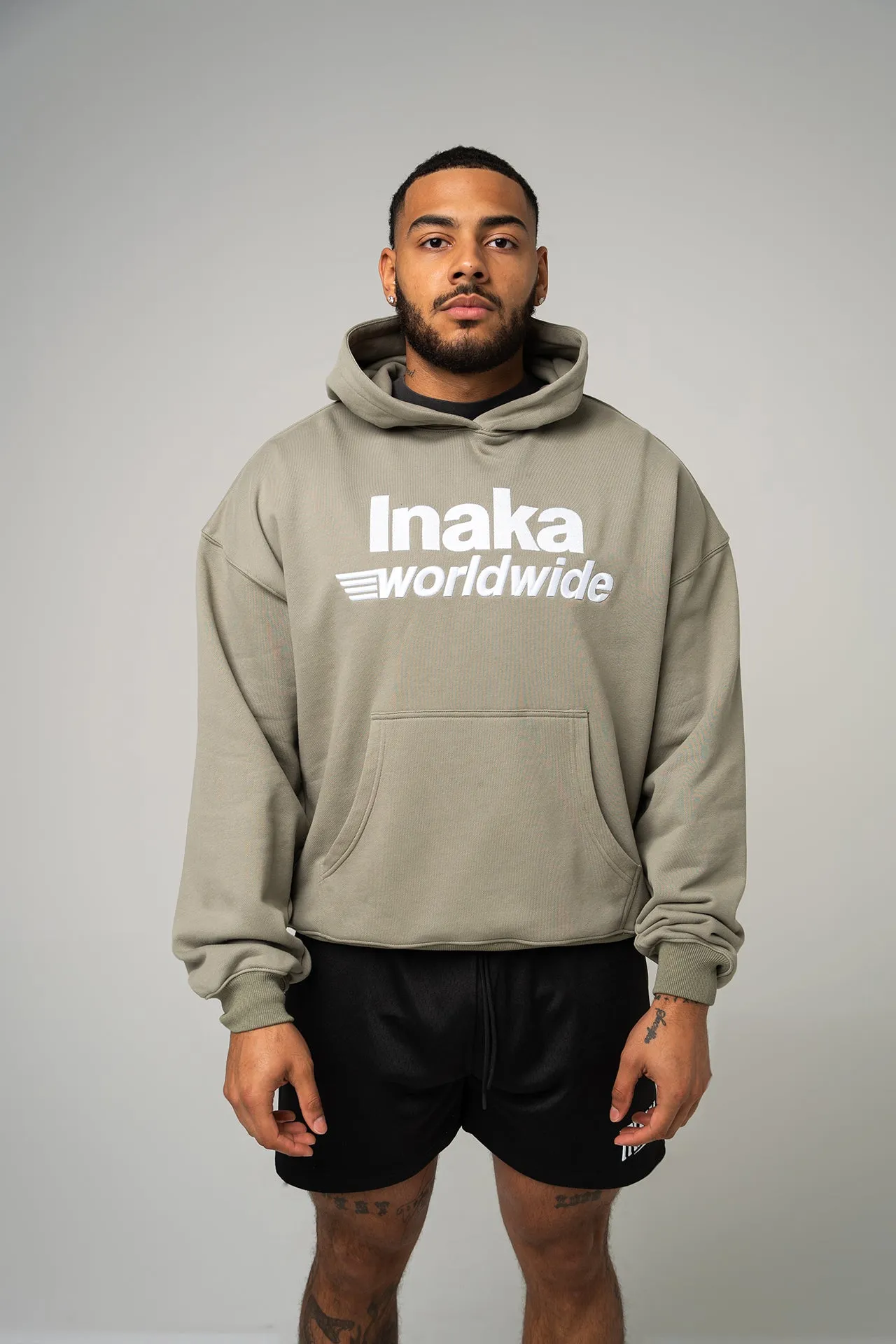 WORLDWIDE HOODIE - SAGE sold by Inaka power product image thumbnail 4