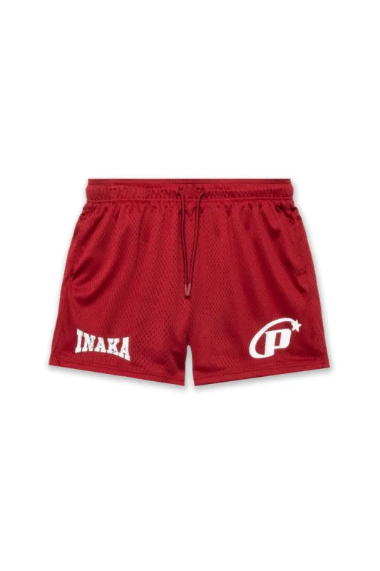 PSTAR MESH SHORTS - CRIMSON sold by Inaka power