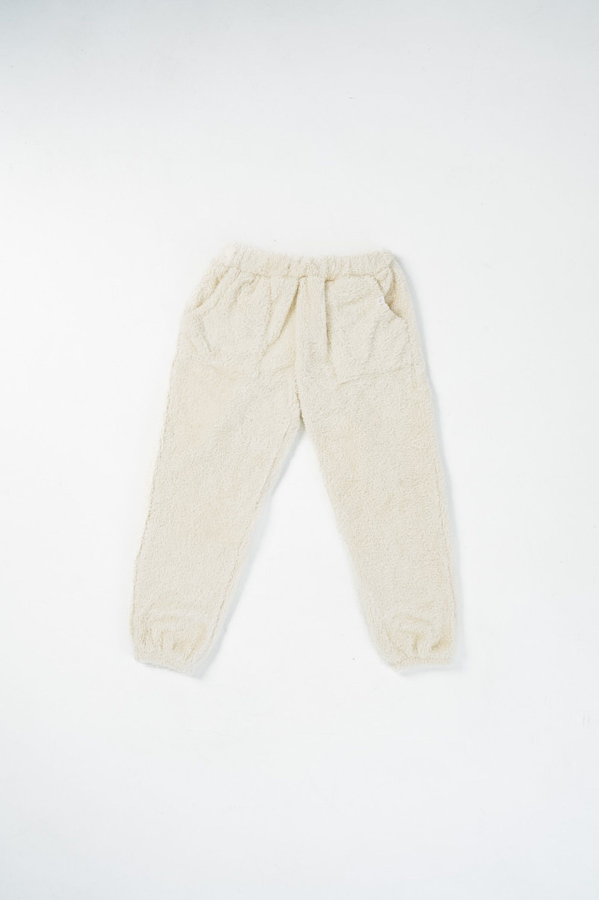 High Waisted Teddy Fleece Pants - Cream sold by Inaka power product image thumbnail 3