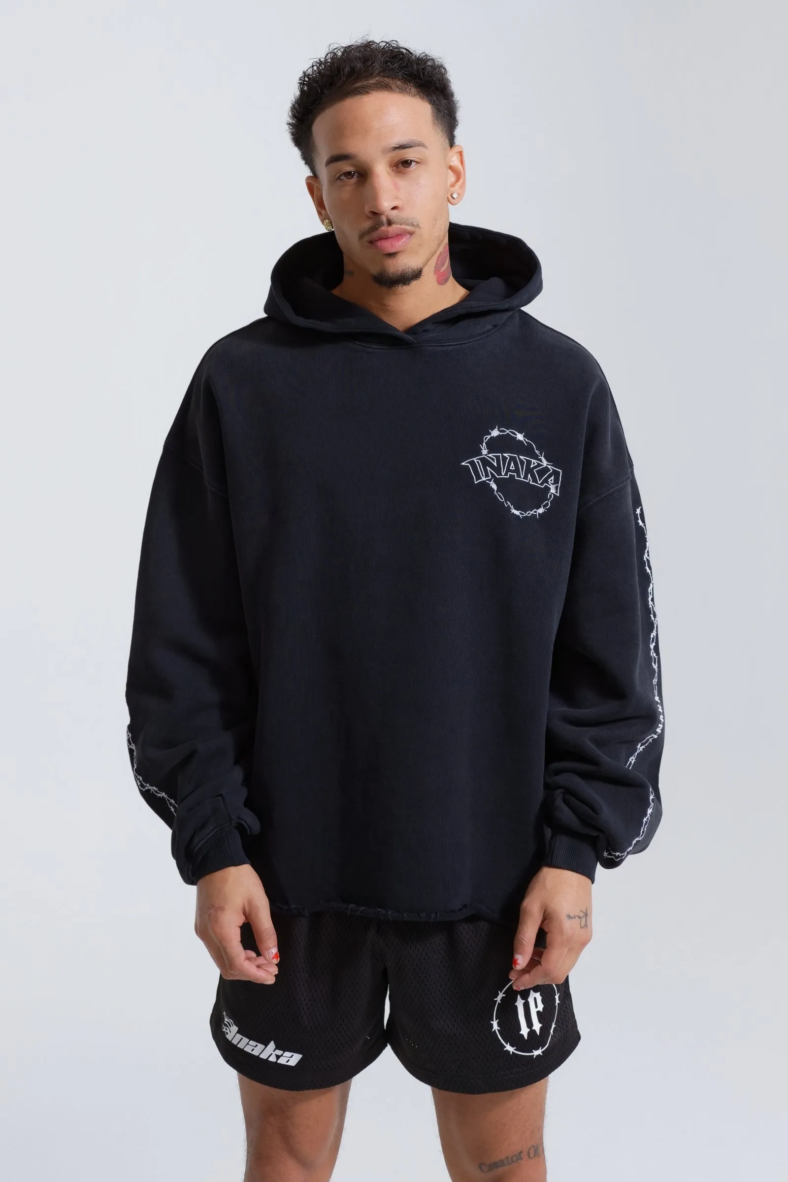 LASSO HOODIE - BLACK sold by Inaka power product image thumbnail 3