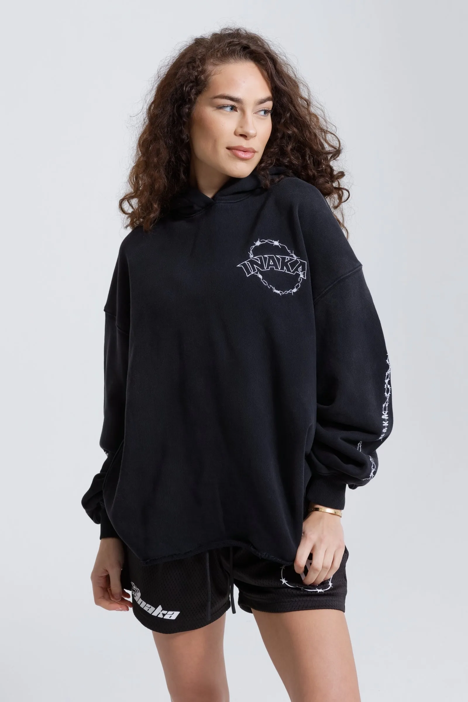 LASSO HOODIE - BLACK sold by Inaka power product image thumbnail 5