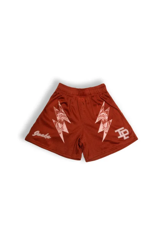 Graphic Mesh Shorts - Maroon sold by Inaka power