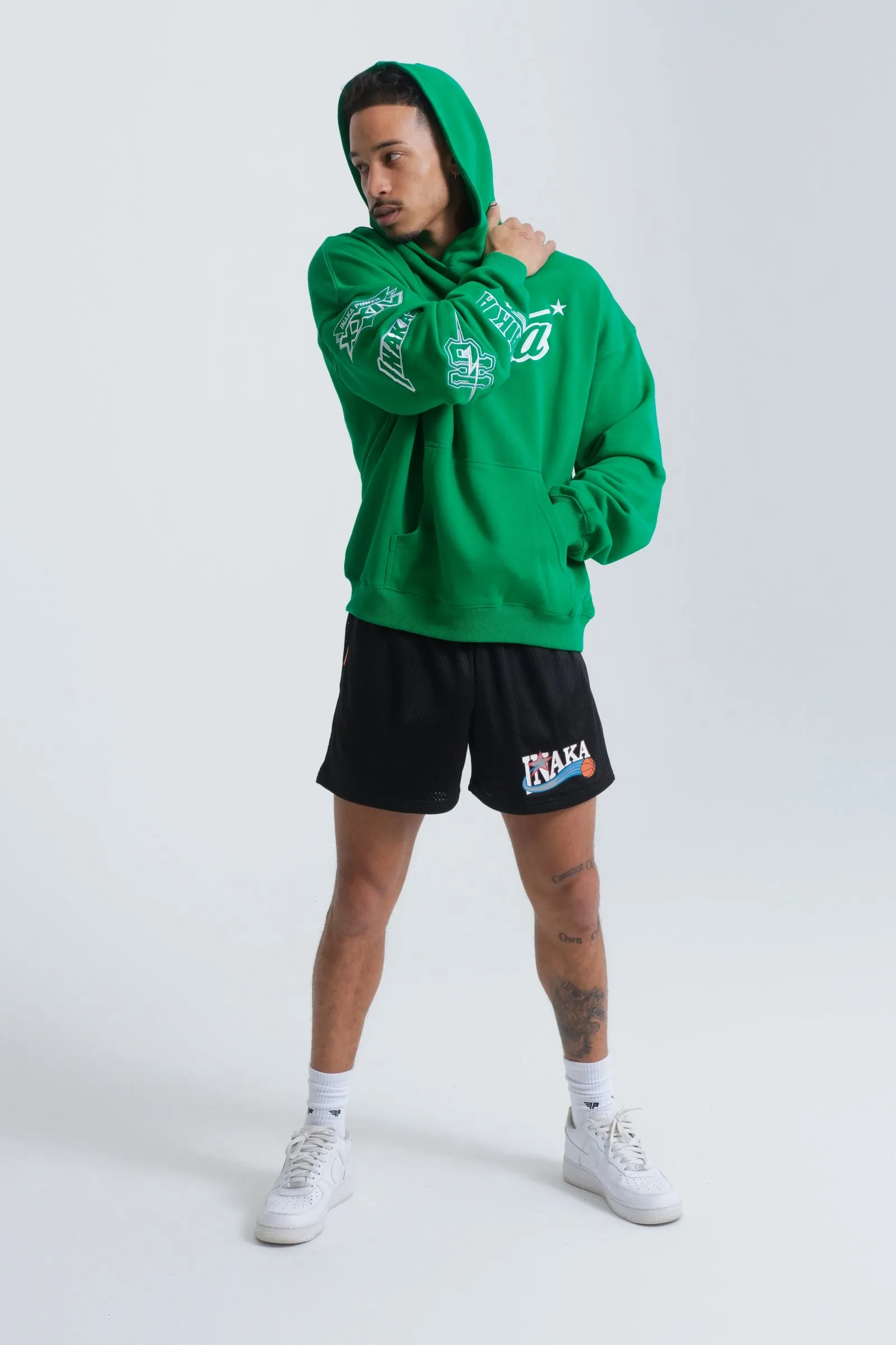 INAKA LEAGUE HOODIE - GREEN sold by Inaka power product image thumbnail 4