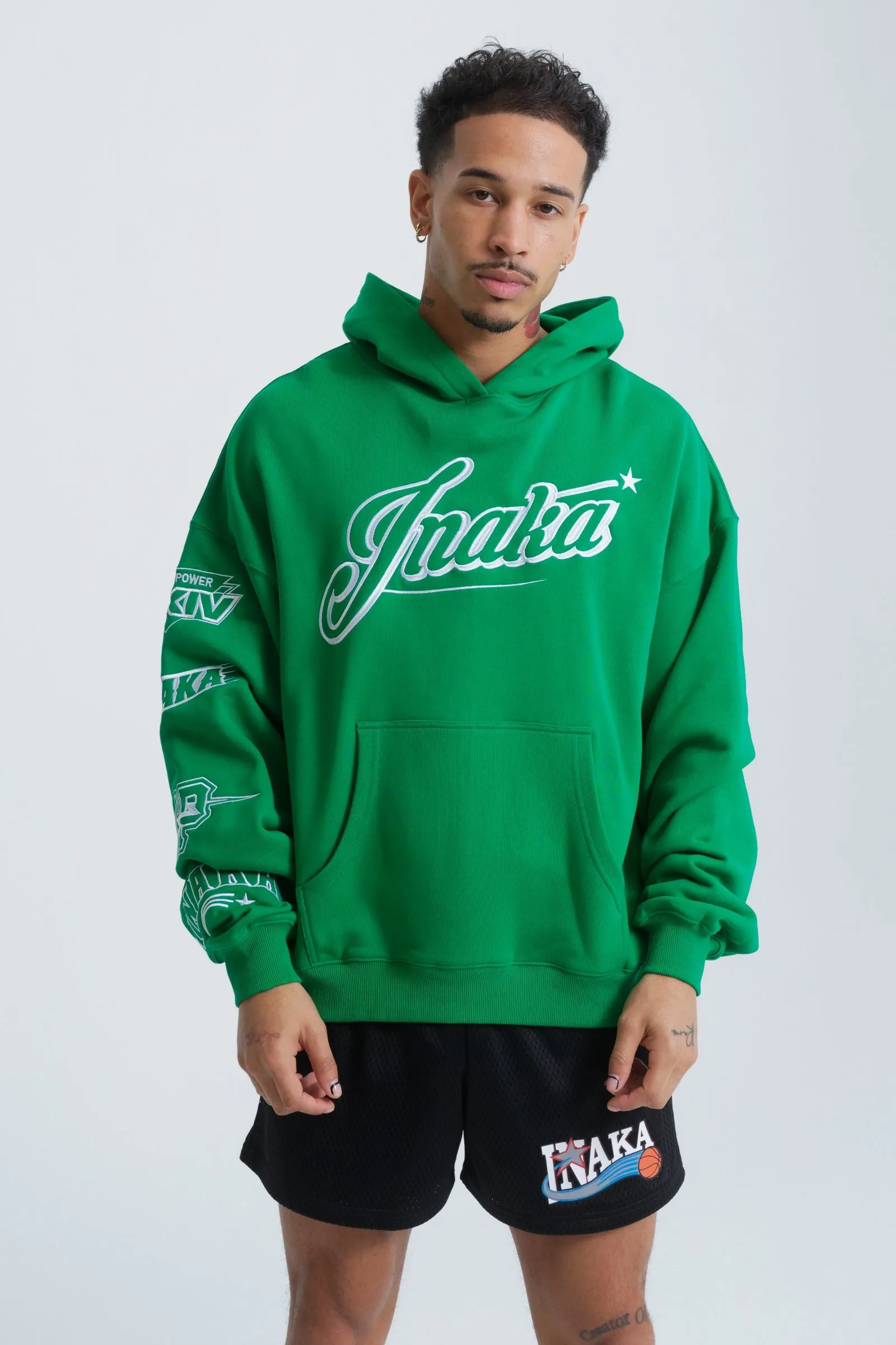 INAKA LEAGUE HOODIE - GREEN sold by Inaka power product image thumbnail 2