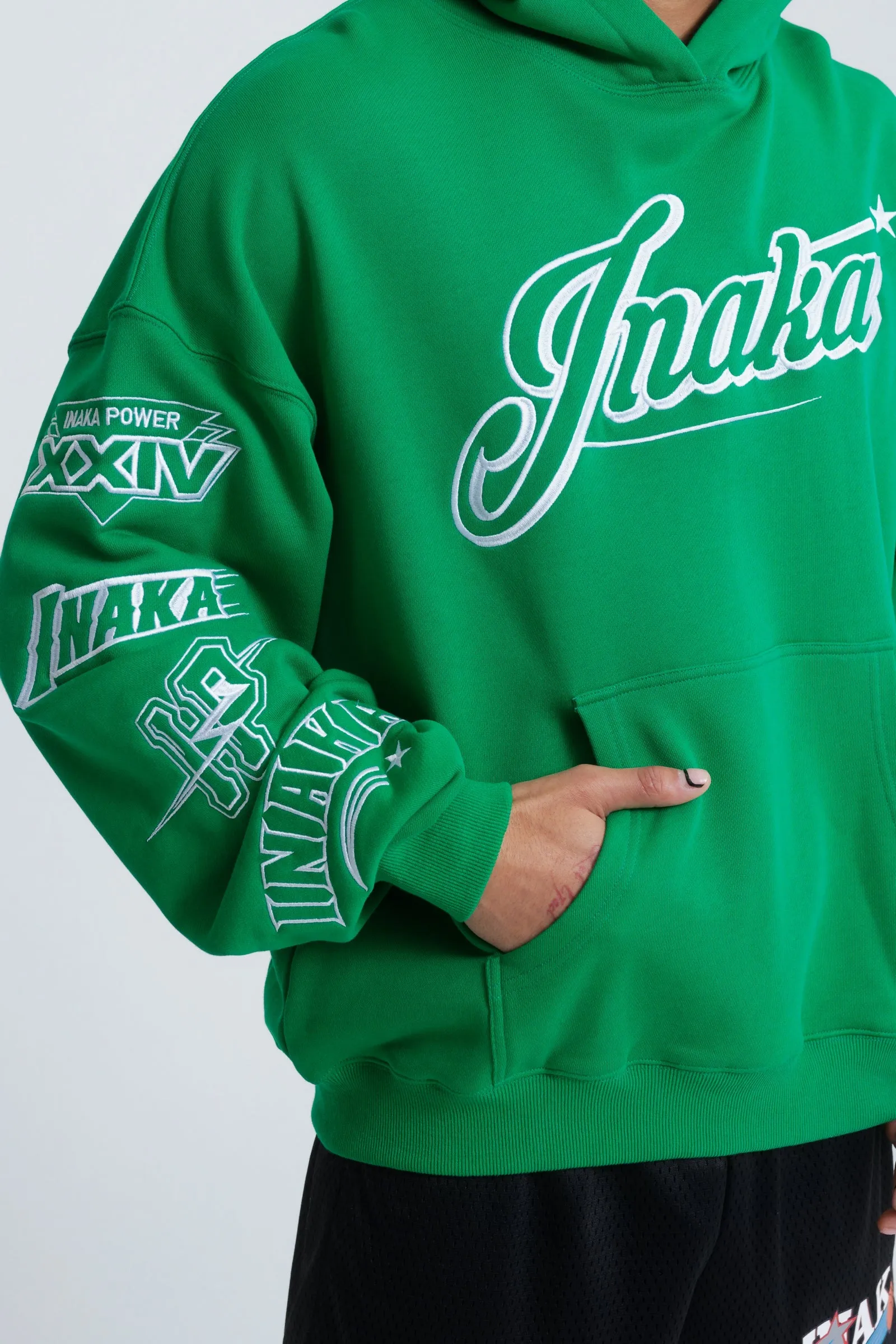 INAKA LEAGUE HOODIE - GREEN sold by Inaka power product image thumbnail 3