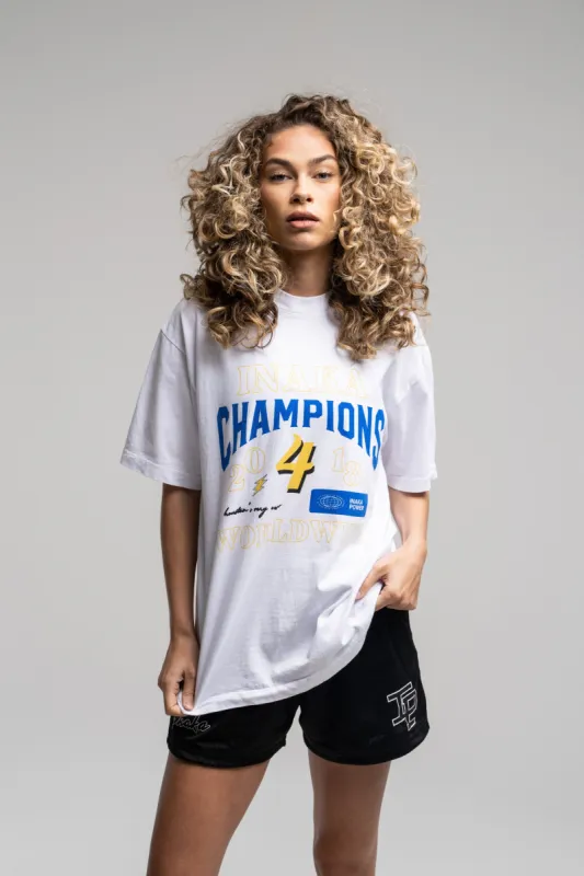 Inaka Champions Tee - Blue/Yellow sold by Inaka power