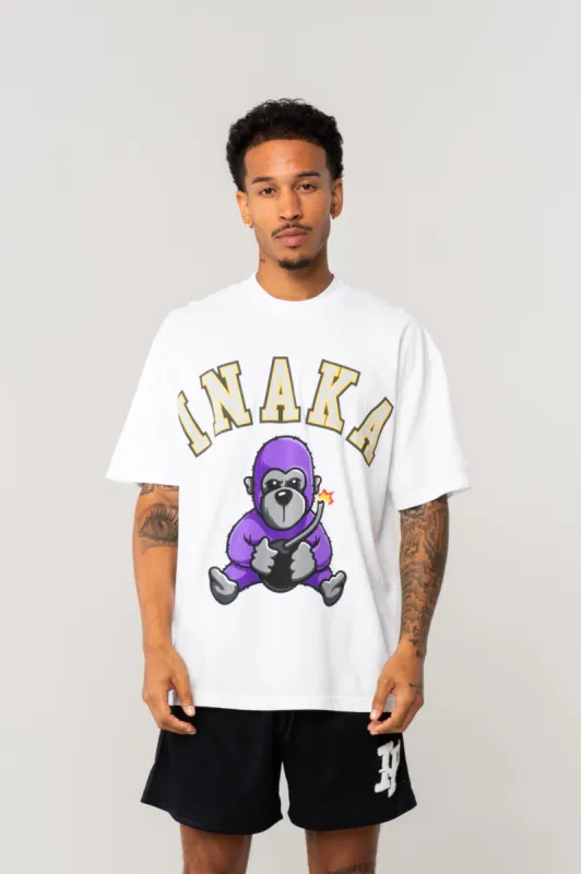 Inaka Bomb Tee - White sold by Inaka power