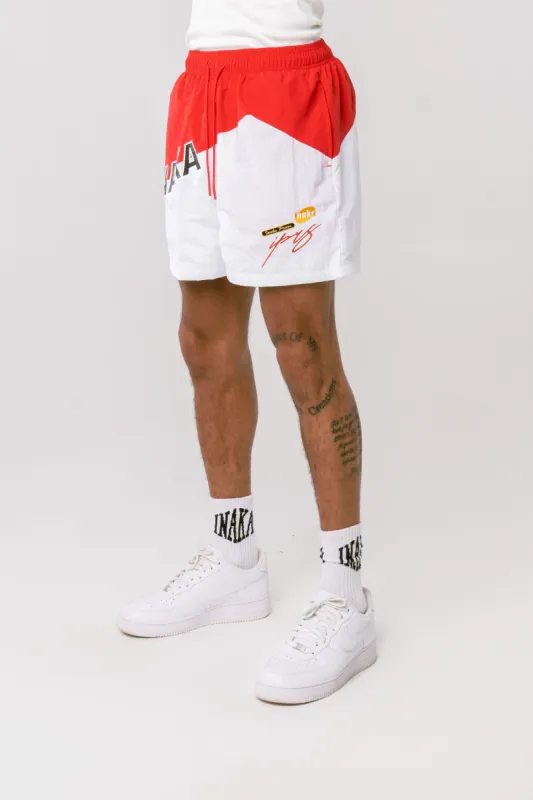 Men's Nylon Shorts - Crimson Blizzard sold by Inaka power