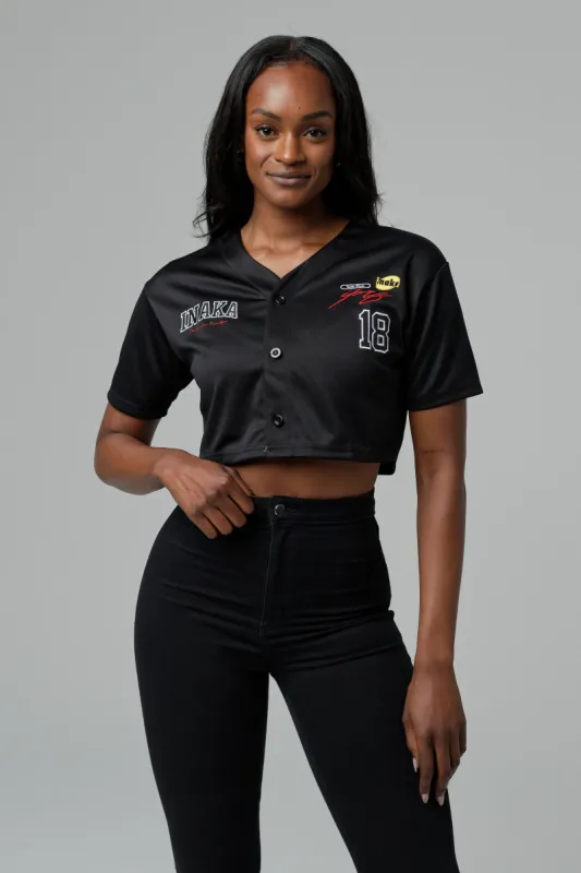 WOMEN'S IPRS CROPPED JERSEY - BLACK sold by Inaka power
