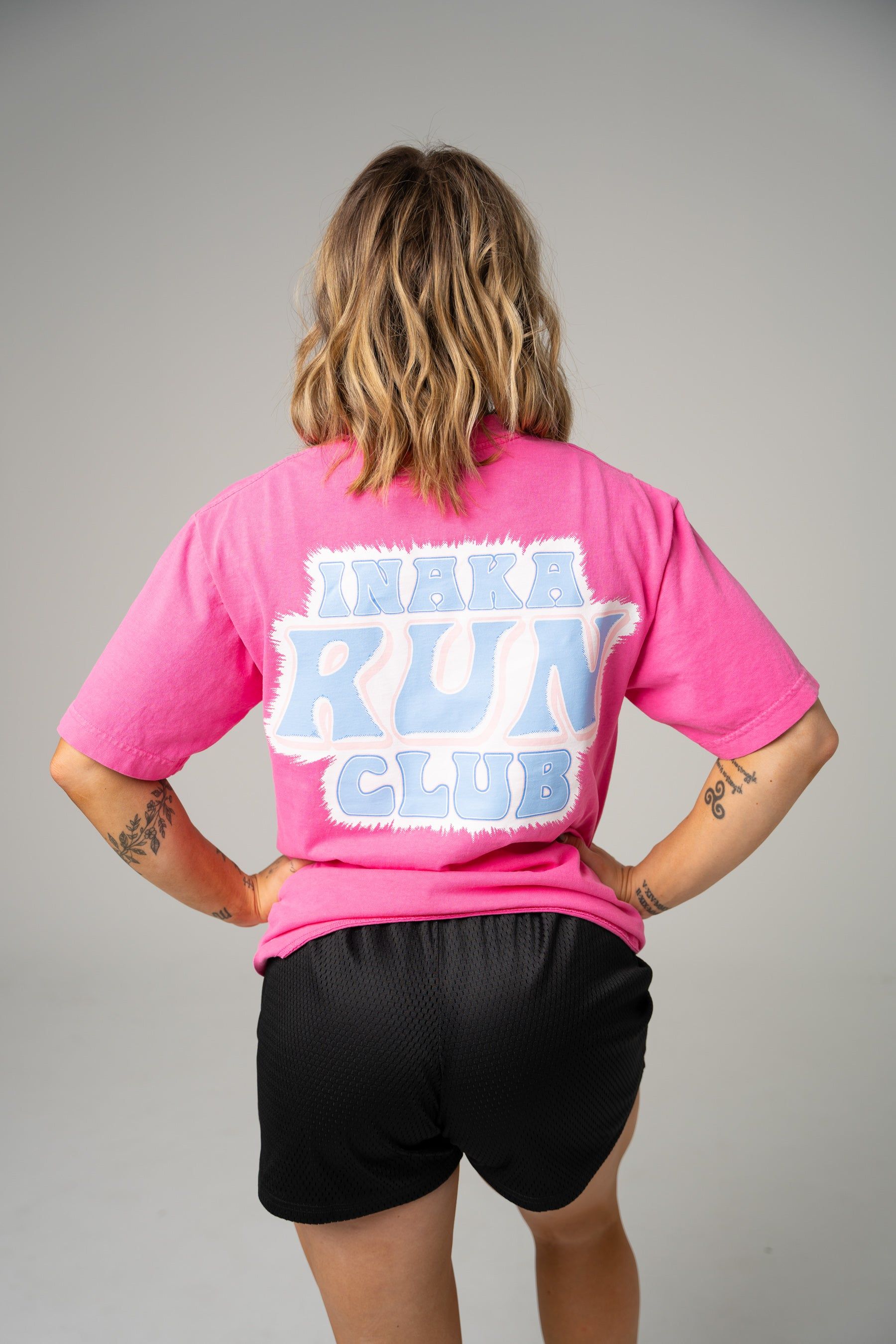 '70s Run Club Tee - Pink Carnation sold by Inaka power product image thumbnail 3