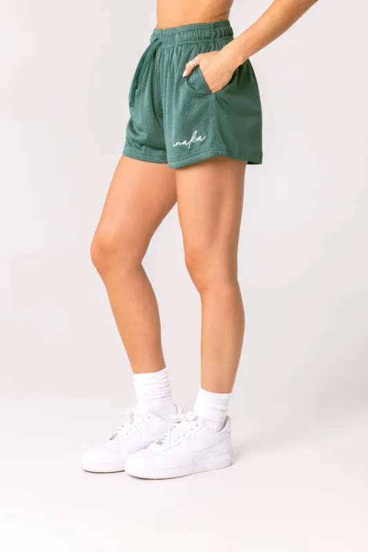Women's Basic Shorts - Forest Green sold by Inaka power