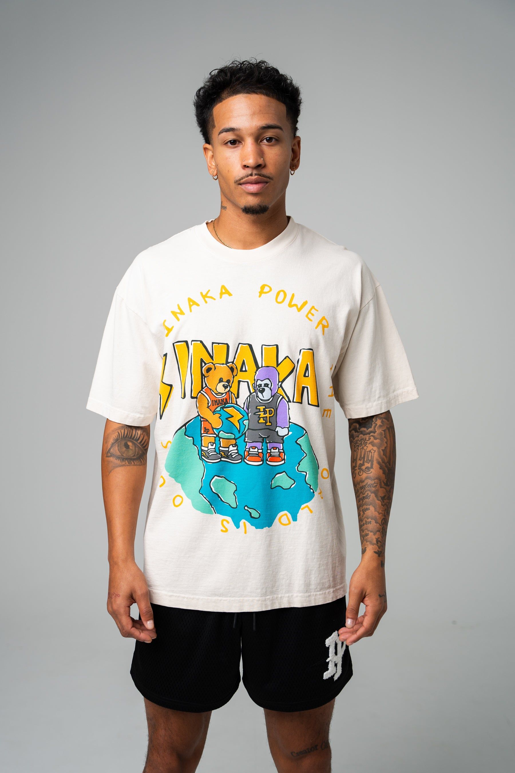 INAKA Planet Tee - Cream sold by Inaka power product image thumbnail 2