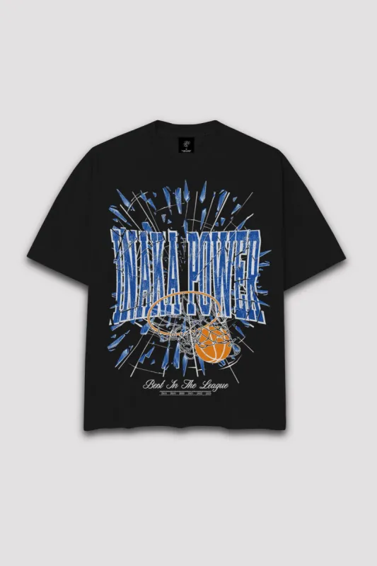 SHATTERED BACKBOARD TEE - BLACK sold by Inaka power