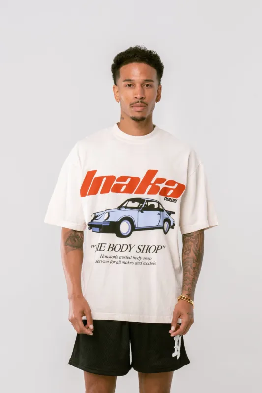 Power Porsche Tee - Cream sold by Inaka power