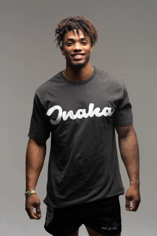 Script Tee Vintage Black sold by Inaka power