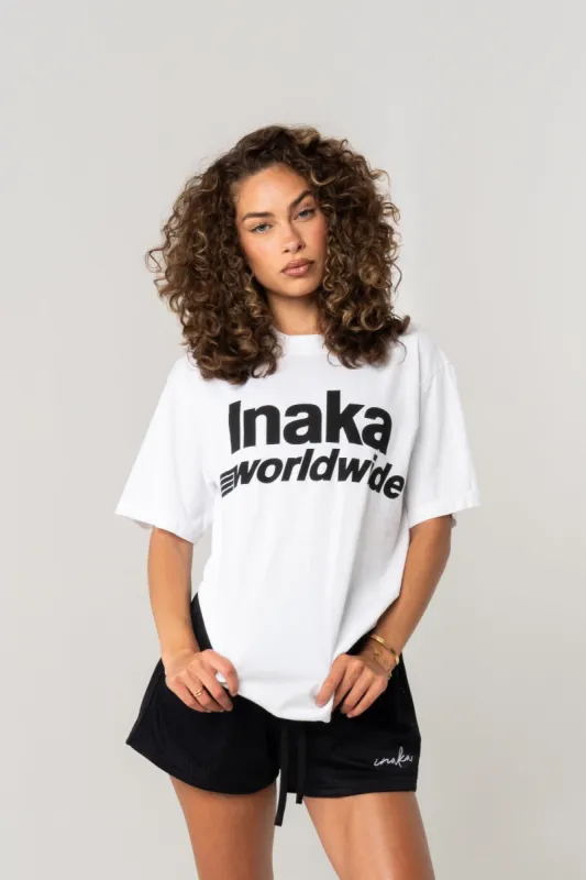 Worldwide V2 Tee - White sold by Inaka power
