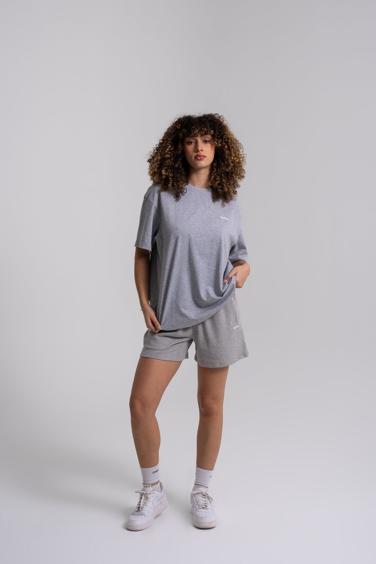 BASICS DISTRESSED TEE - STONE sold by Inaka power product image thumbnail 5