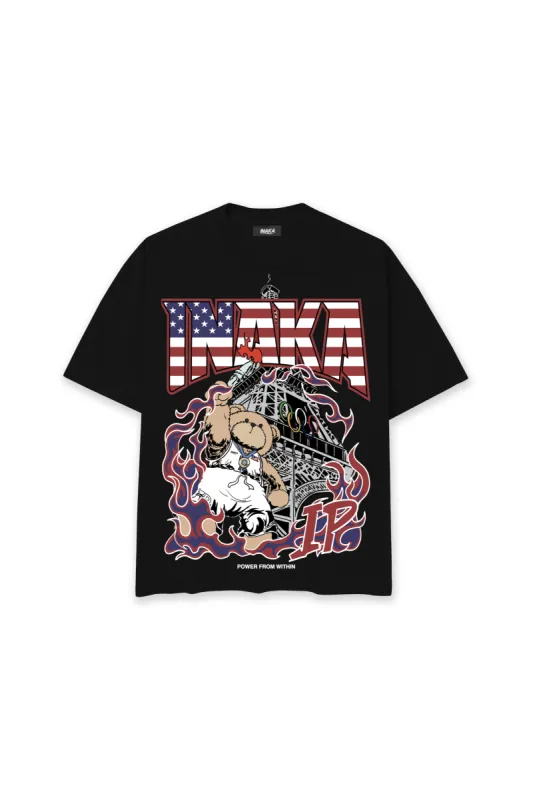 GOLD MEDAL TEDDY TEE - BLACK sold by Inaka power