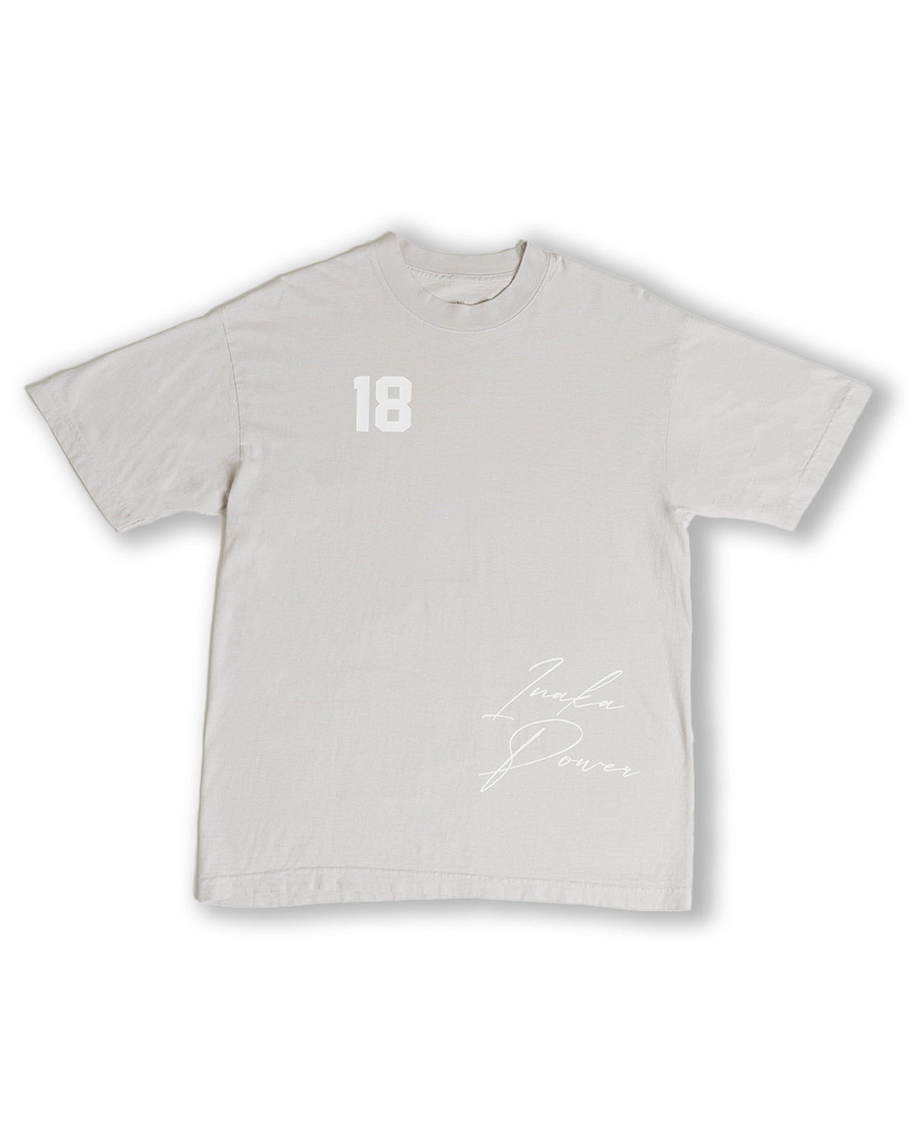'18 Tee - Light Grey sold by Inaka power