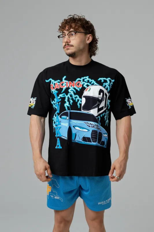 Italia Lightning Tee - Vintage Black sold by Inaka power