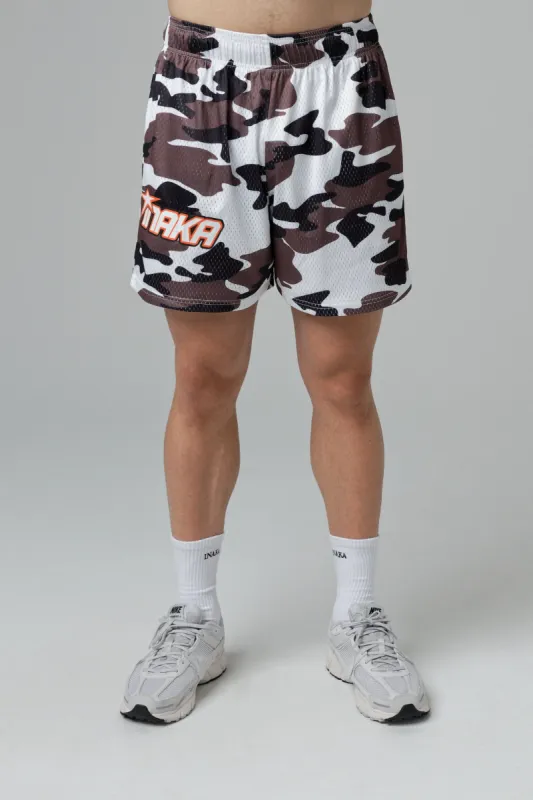 Graphic Mesh Shorts - Camo sold by Inaka power