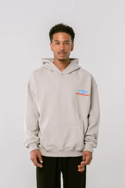 RACING HOODIE - CEMENT GREY sold by Inaka power
