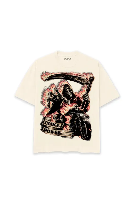 INAKA ROAD REAPER TEE - CREAM sold by Inaka power