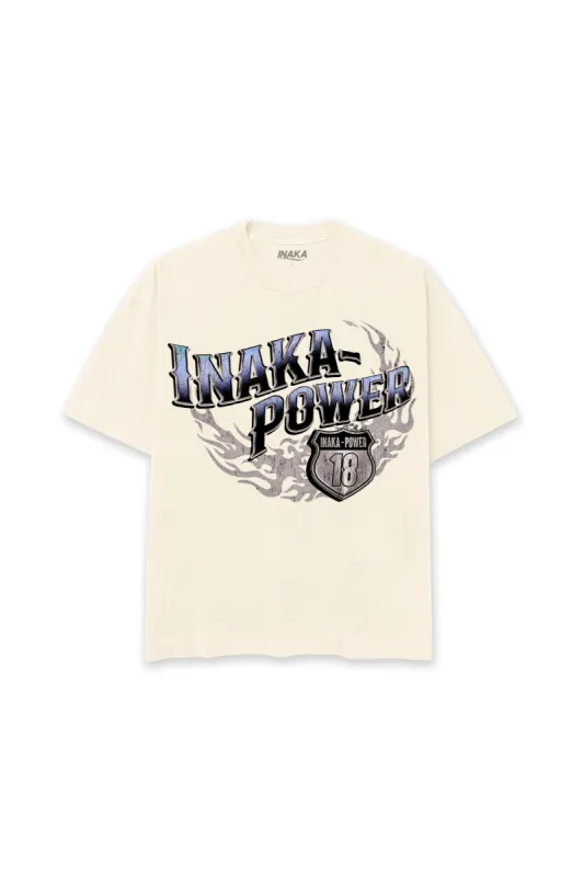 INAKA RADIANT FLAME TEE - CREAM sold by Inaka power