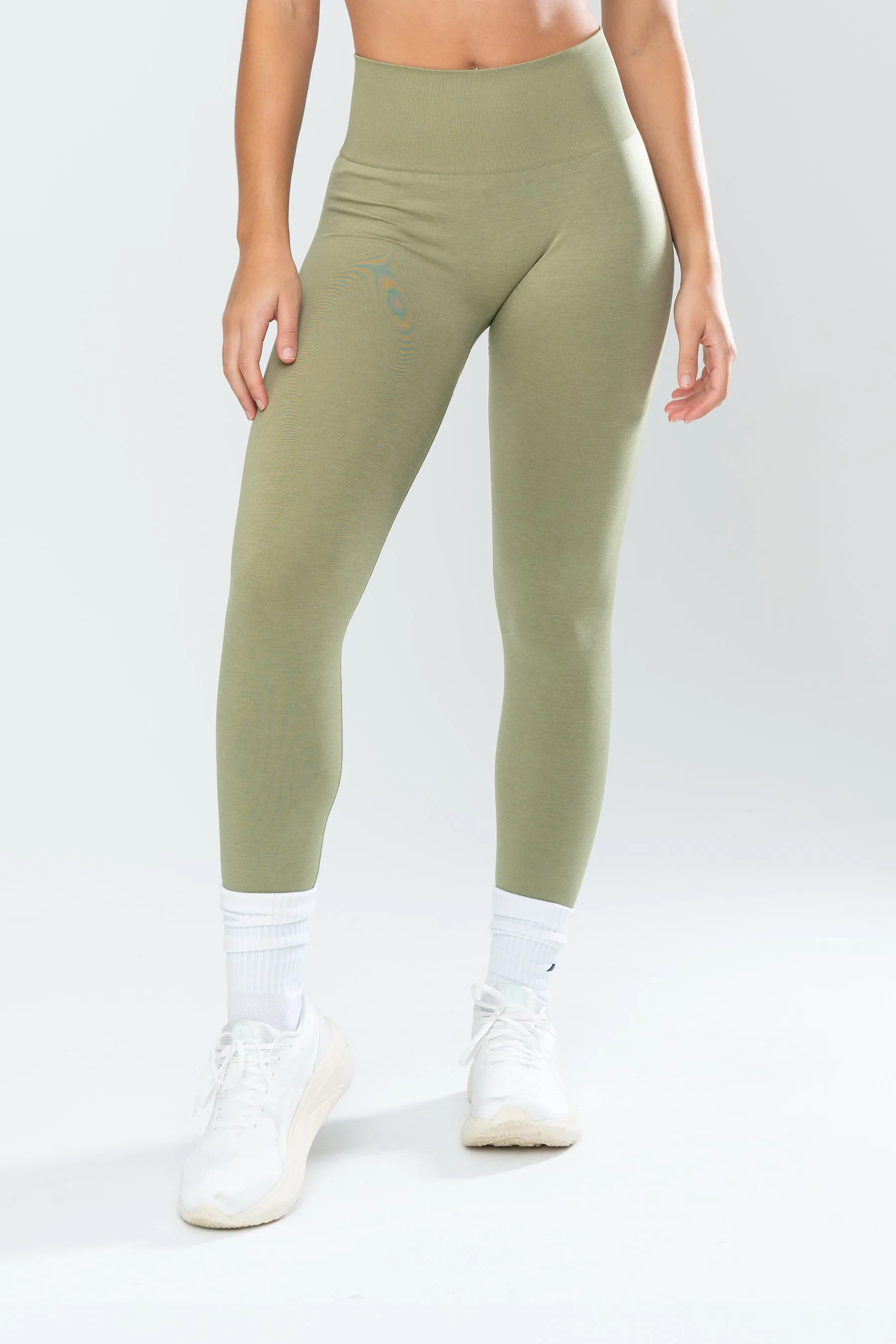 STELLA SEAMLESS LEGGINGS - OLIVE sold by Inaka power product image thumbnail 3
