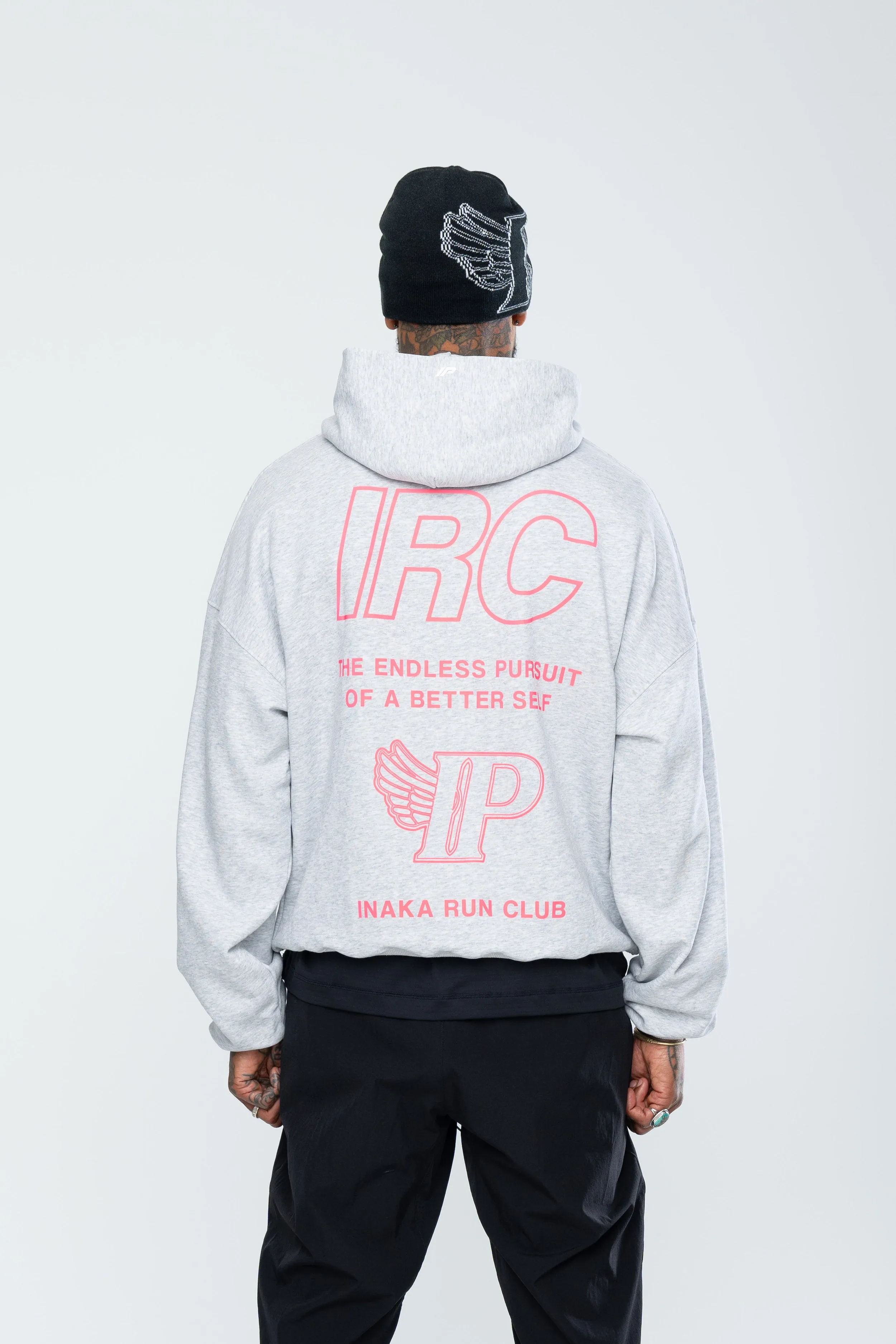 IRC TEAM HOODIE - GREY MARL sold by Inaka power product image thumbnail 2